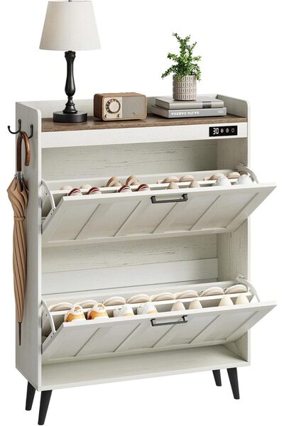sharpdo Shoe Cabinet with Deodorization Function, Freestanding Shoe Storage O...