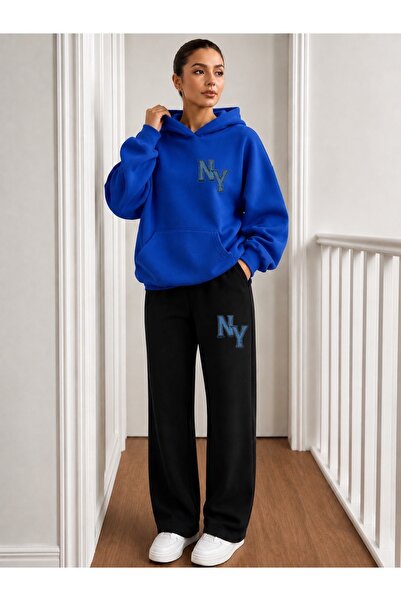 FUFLUNS Ny Printed Men's Hooded Tracksuit Set