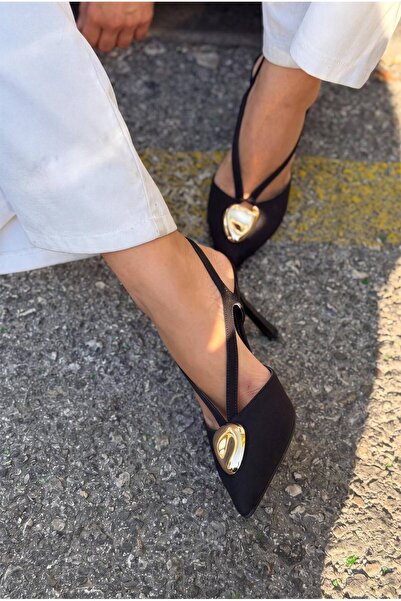 I Love Shoes Luvieva Μαύρο Σατέν Γυναικείο Στιλέτο