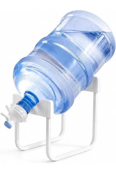 Biki 3 and 5 Gallon Water Bottle Holder - White