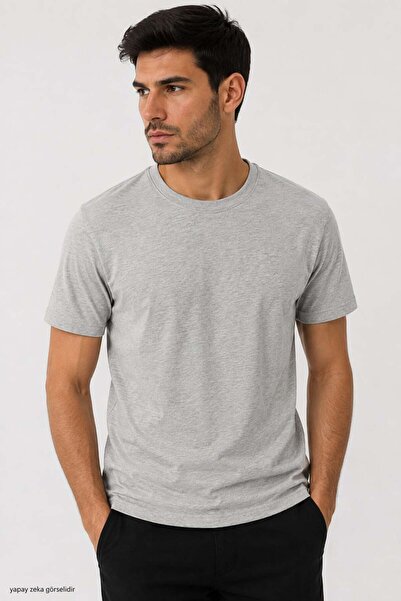 ModaPlaza Tricou pentru bărbați cu gât crew 4091