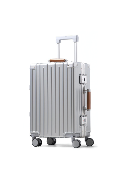 Tereplus Carry On 20" Bag with Aluminium Frame Zipperless, Cup Holder, USB Po...
