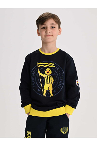 Fenerbahçe Lacivert Tribün Yellow Çocuk Sweatshirt
