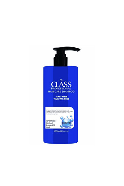 Class Keratin Shampoo for Damaged Hair, Salt and Sulfate-Free, AC - 1000 ml