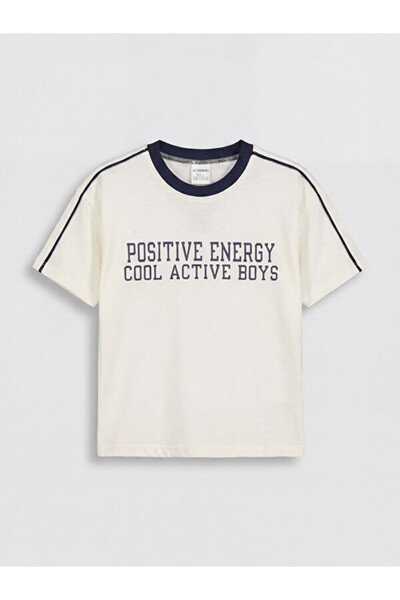 LC Waikiki Esvab • Modern & Distinctive Zero Roba Collar Printed Boys' T-Shirt