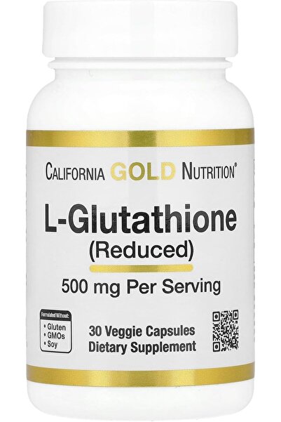 California Gold Nutrition L-Glutathione Glutathione Antioxidants 500 Mg 30 Caps