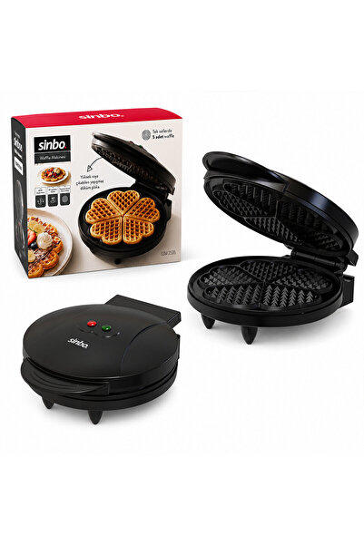 Marsilyan Döküm Beltiana Waffle Machine Electric 5 Waffles Non-Stick Surface ...