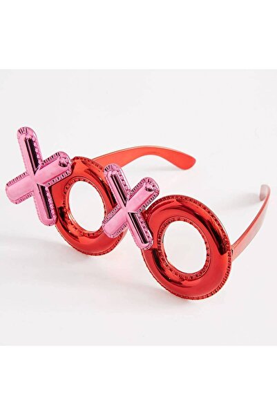 pınaxar Red Color Xoxo Written Party Glasses 17X7 cm