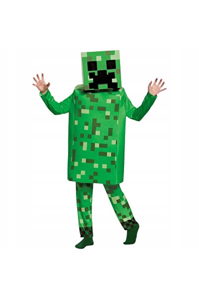 Toys Costum Minecraft pentru băiat, Creeper, set complet cu mască, costum de ...