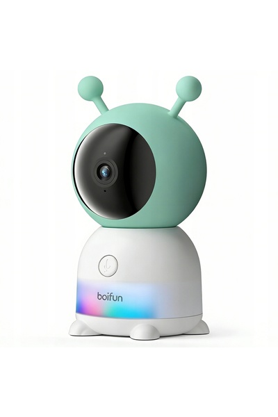 BOIFUN Monitor electronic pentru bebeluși cu cameră rotativă HD de 6 teroane ...