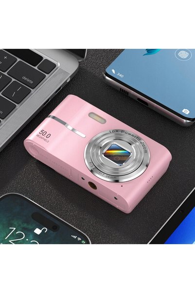 bedee Cameră digitală de 50MP cu zoom 16X și două baterii cadou