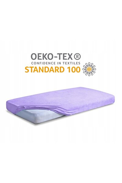 NO BRAND Cearșaf cu elastic din jerseu 180 x 200 cm PREMIUM Lila