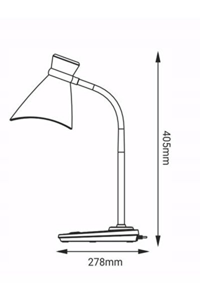 NO BRAND Lampă de birou pentru copii, metalică, E27, albastră
