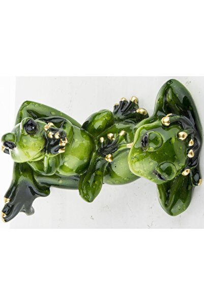 NO BRAND Figurină pește, Familie de broaște, Cadou, Sculptură verde, Decorați...