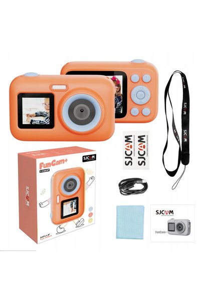 NO BRAND Cameră foto pentru copii FUNCAM+ SJCAM, 2 ecrane LCD + autocolante d...