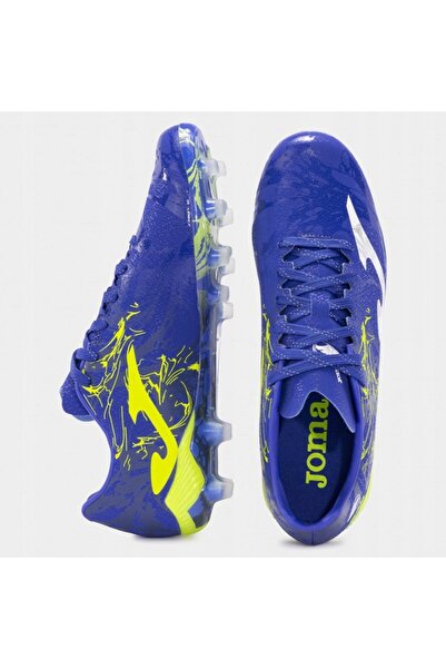 Joma Ghete de fotbal pentru bărbați Supercopa FG albastru regal/fluorescent l...