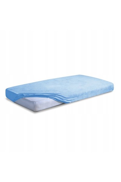 Matex Cearșaf de pat din jerseu cu elastic 130/140x190/200 PREMIUM Albastru
