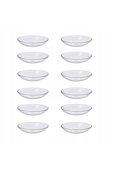 IKEA Bol STRANDKRABBA, sticlă/transparent, Set de 12, 15 cm