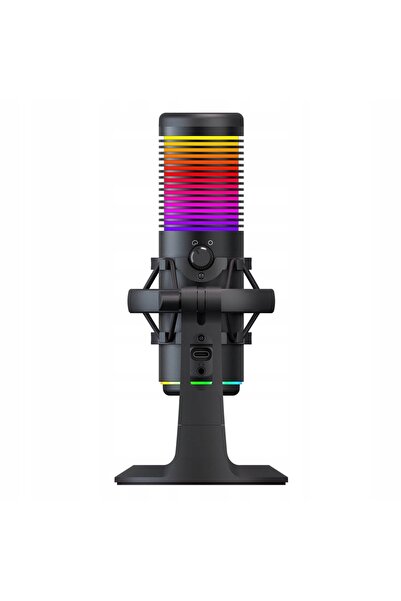NO BRAND Microfon Rampage Bemol gaming RGB USB-C cardioid negru