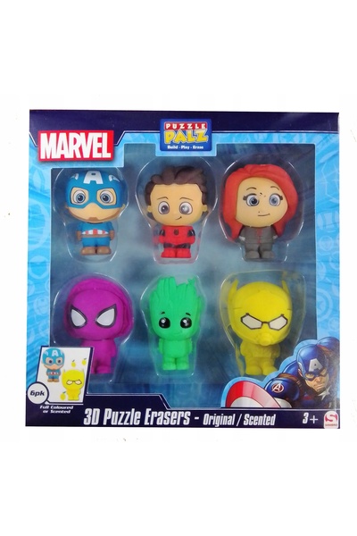 NİCKELODEON Puzzle 3D din cauciuc parfumat MARVEL 6 figurine