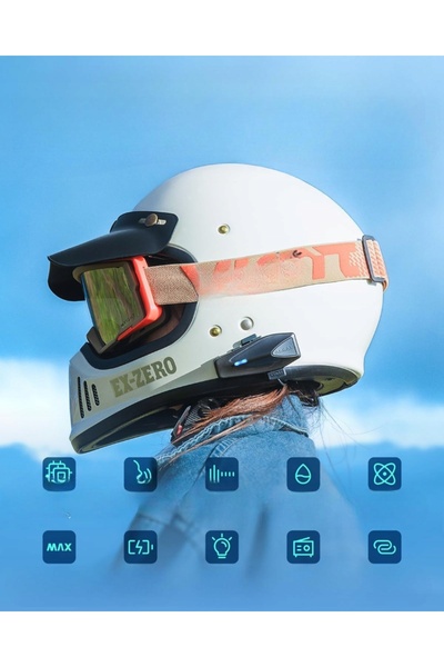 NO BRAND INTERCOM PENTRU MOTOCICLETE ASMAX S1 CĂȘTI BLUETOOTH REZISTENTE LA A...