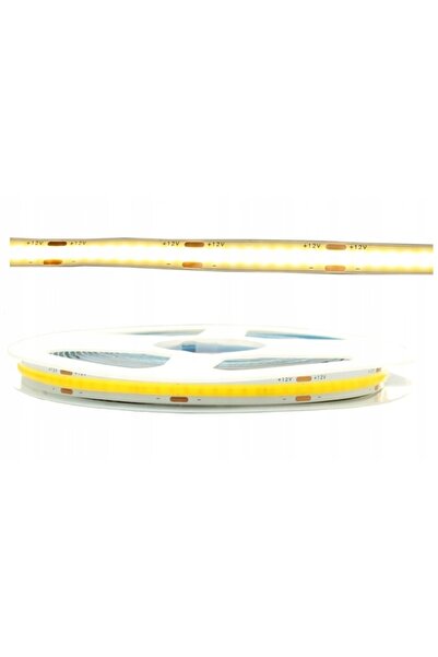 NO BRAND Set bandă LED neon COB 12 V, 5 m, 60 W + sursă de alimentare 60 W + ...