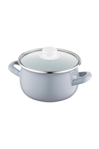 NO BRAND GARNETS OALĂ TRADITIONALE DE PIZZA EMAILATĂ GRIS 2,2L 16cm ENAMEL POLSK