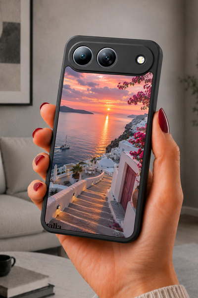 TECNO Spark 40 5G Uyumlu Italia Desenli Kamera Korumalı Darbelere Dayanıklı K...