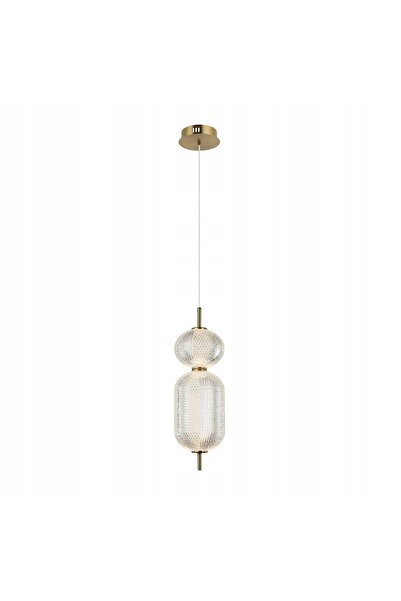 NO BRAND Lustră suspendată decorativă Italux CORADO LED 15W, auriu acrilic, 1...