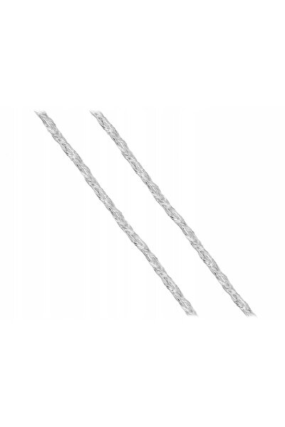 NO BRAND Lanț de mână cu coadă de vulpe argintie, 1,8mm, argint 925, torsadat...