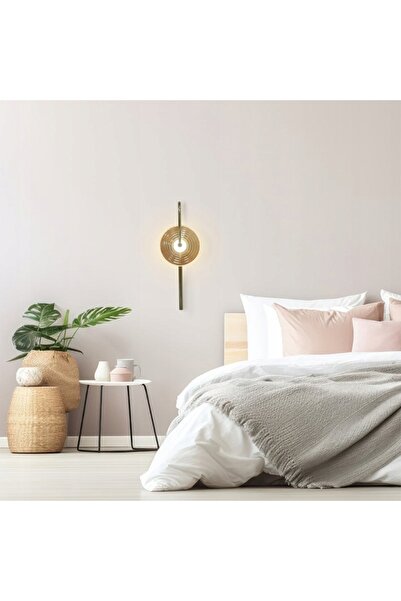 NO BRAND Aplică de perete LED modernă, auriu-chihlimbar, 52 cm, Lumină Prestige