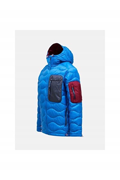 Peak Performance Geacă cu glugă Helium Utility Down Hood - albastru deschis S