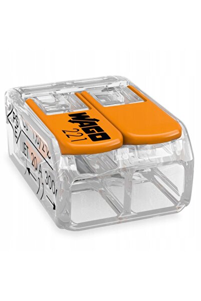 NO BRAND 100 X CONECTORI RAPIDI WAGO 221-412 PENTRU CABLURI 0.2 - 4mm² 2x4mm KIT