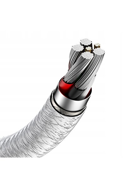 NO BRAND Cablu Baseus USB - USB tip C, 2 m, alb