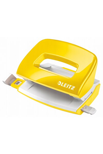 Leitz Set capsator și perforator Mini NeXXt Wow, metalic, galben