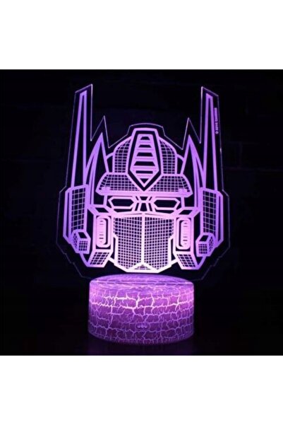 NO BRAND LAMPĂ 3D LED TRANSFORMER MEGATRON 16 CULORI PREMIUM + PILOT