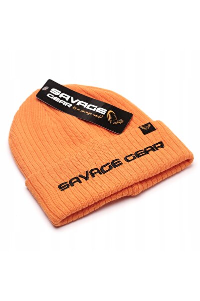 NO BRAND Căciulă Savage Gear Fold-UP Beanie Mărime Unică Portocaliu Culoare: ...