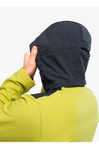 CMP Jachetă softshell Vivo cu glugă și fermoar - verde auriu/antracit 48 (M)