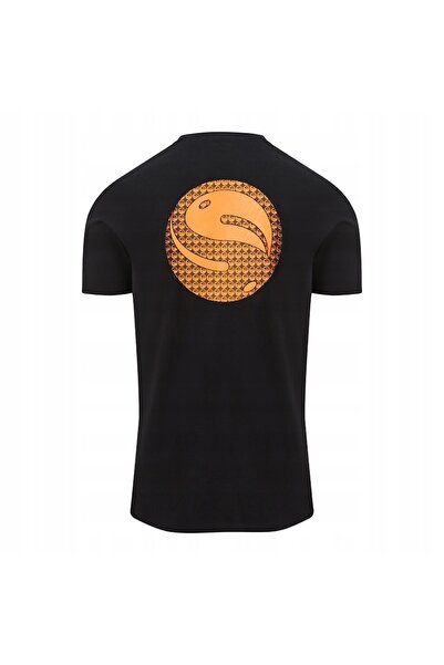 NO BRAND Tricou Guru cu logo în degrade, negru, mărimea XL (X-Large)