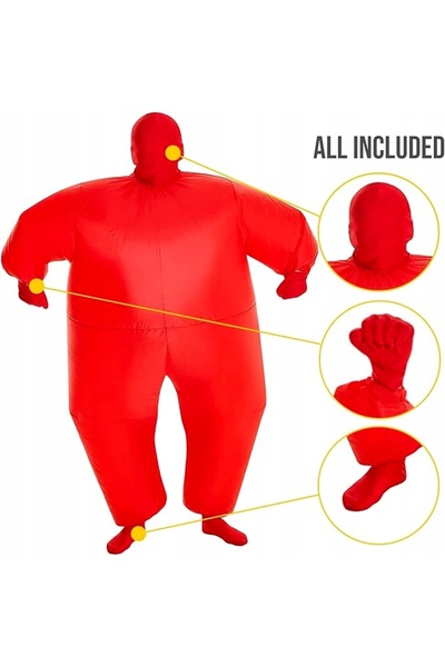 redCOS COSTUM GONFLABIL MEGA MORPH PENTRU COPII, ROȘU, IDEAL PENTRU BAL! MORPH
