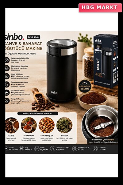 Generic Brand Coffee - Spice Grinder Machine with 2 Blades Steel Grinding Cha...