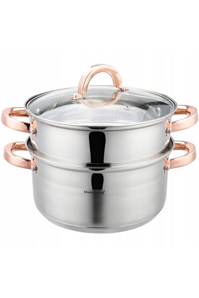Klausberg Set de vase pentru gătit la aburi 22cm 3 piese Parowar KB-7731