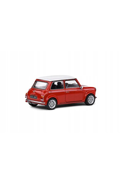 NO BRAND SOLIDO MINI COOPER Sport 1997 Roșu Nightfire metalic cu plafon alb 1:43