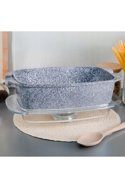 NO BRAND OALĂ PRATICĂ TIP MARBLE 5.5L 32cm, TIGĂN, PENTRU INDUCȚIE ȘI GAZ