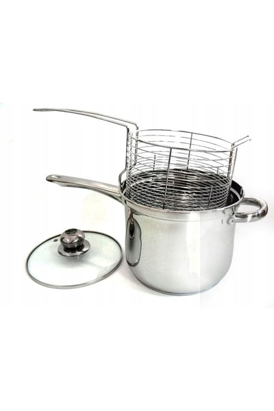 Brunbeste Garnek rondel cu coș pentru prăjit cartofi, pește, carne 3.6L 18cm