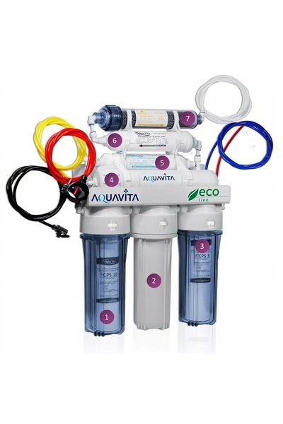NO BRAND Filtru de apă OSMOZA RO7 REDOX ionizator membrană RO 100GPD + cartuș...