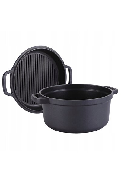 Maestro Oală cu vas grill 4.5L 26cm MR-4126