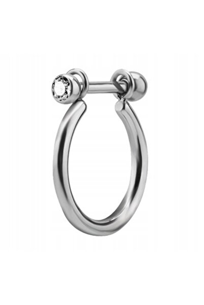 NO BRAND Inel decorativ din titan - CONCH - PIERCING - 1,2/12