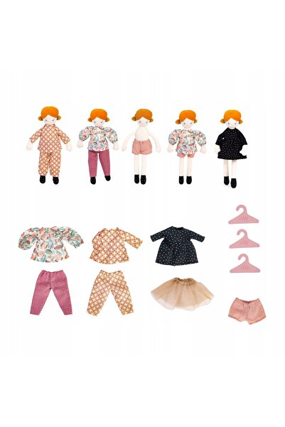 Moulin Roty PARISIAN BLANCHE - Valiză cu păpușă și garderobă