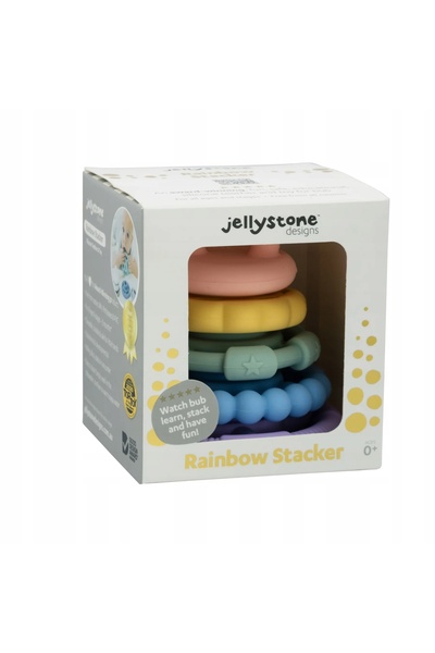 NO BRAND Jellystone, Piramidă din silicon, inele de dentiție, GELATO